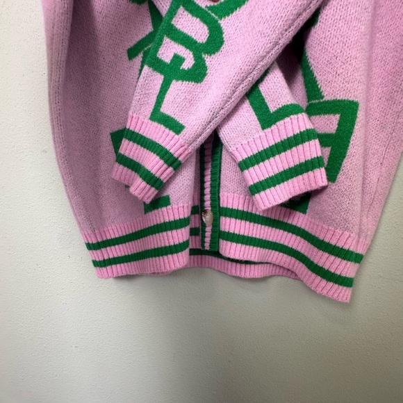 Buddy Love Varsity Cardigan Varsity Cardigan‎ Dress in Parfait Size Small - Picture 7 of 12